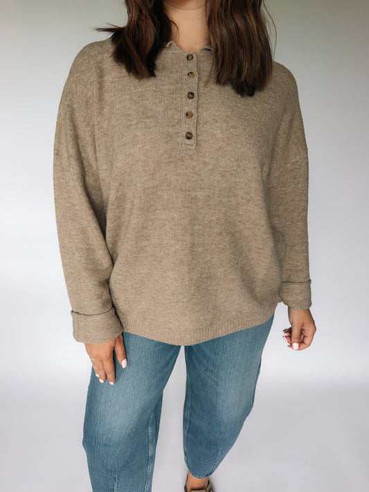 Cozy Henley Sweater