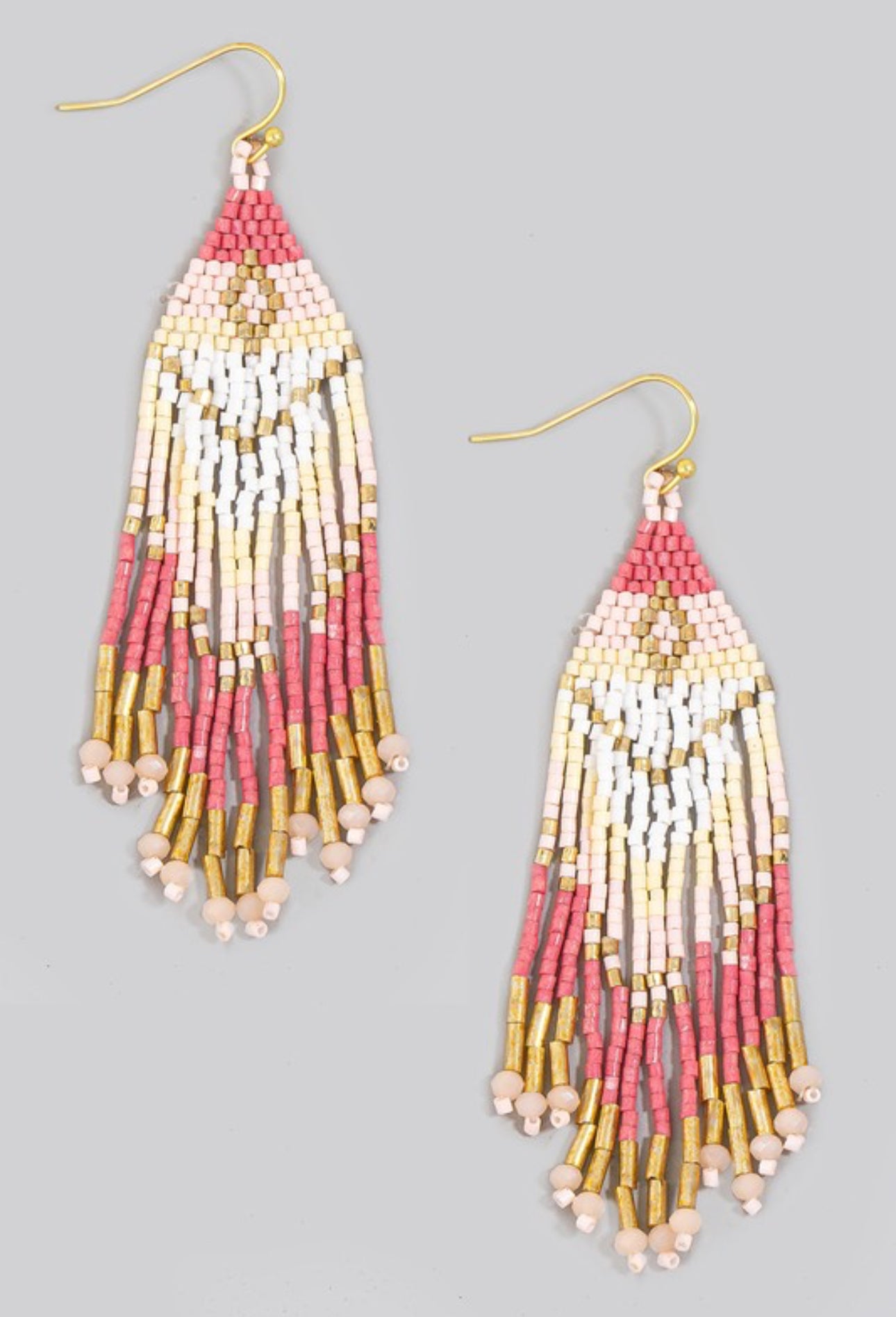 Beaded Fringe Earrings image 1