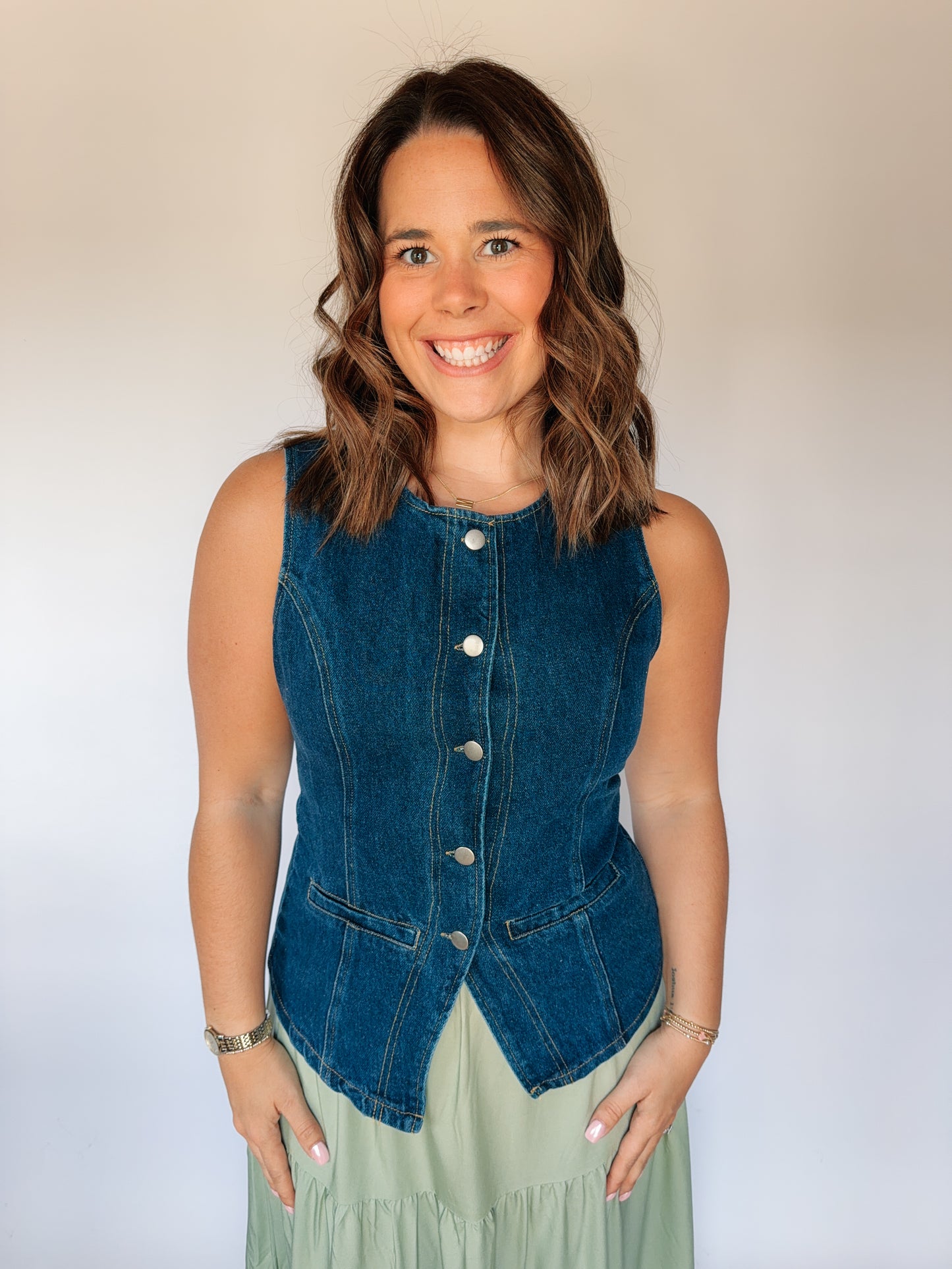Darla Denim Vest