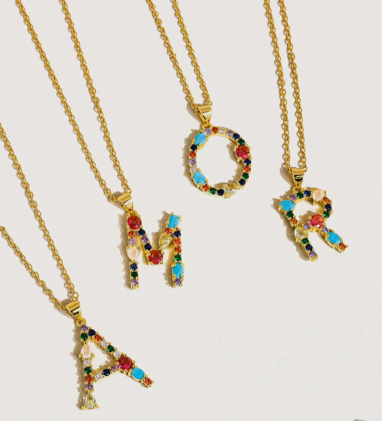 Color Pop Letter Necklace image 2