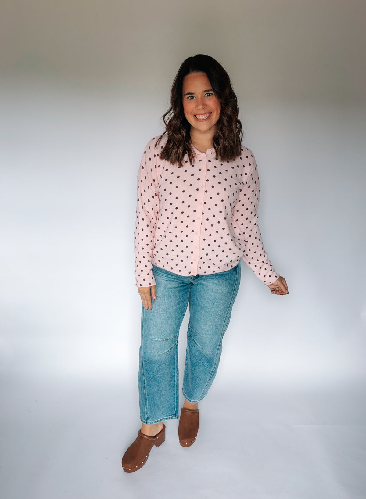 Polk-a-dot Cozy Cardigan