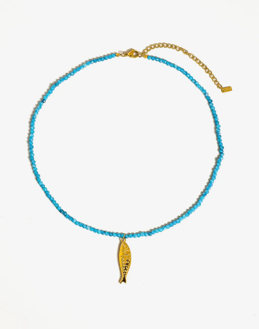 Beaded Fish Necklace