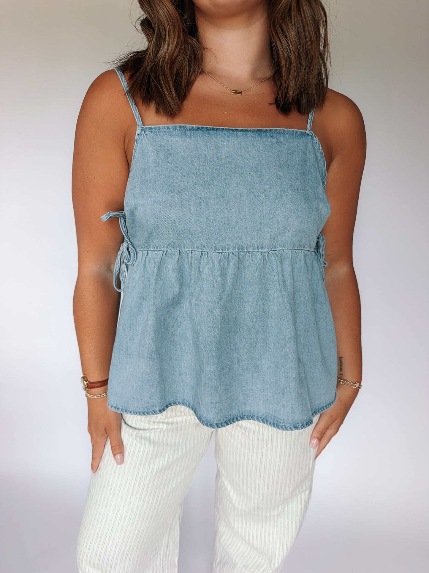 Darci Denim Tank