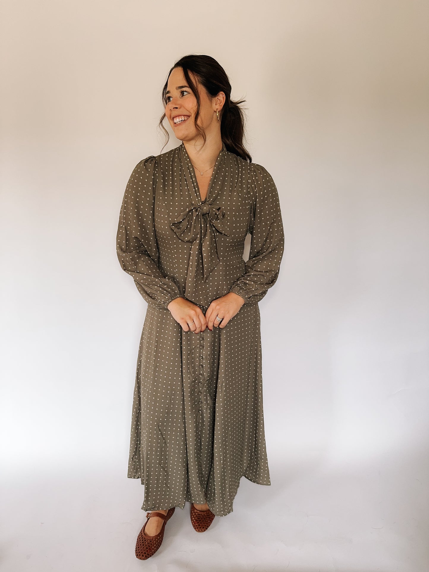 Polka Dot Button Maxi image 3