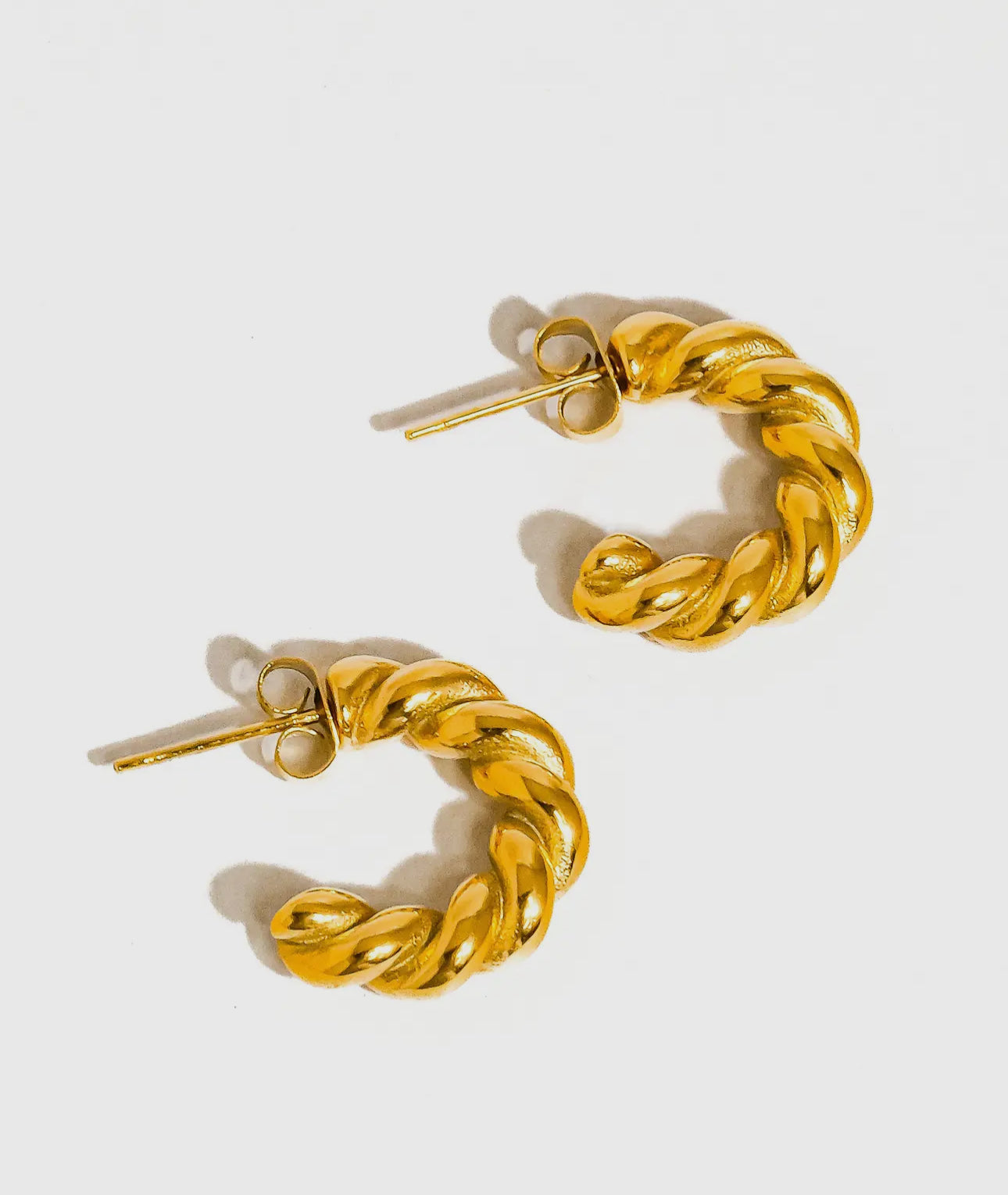 Braided Mini Hoops image 0