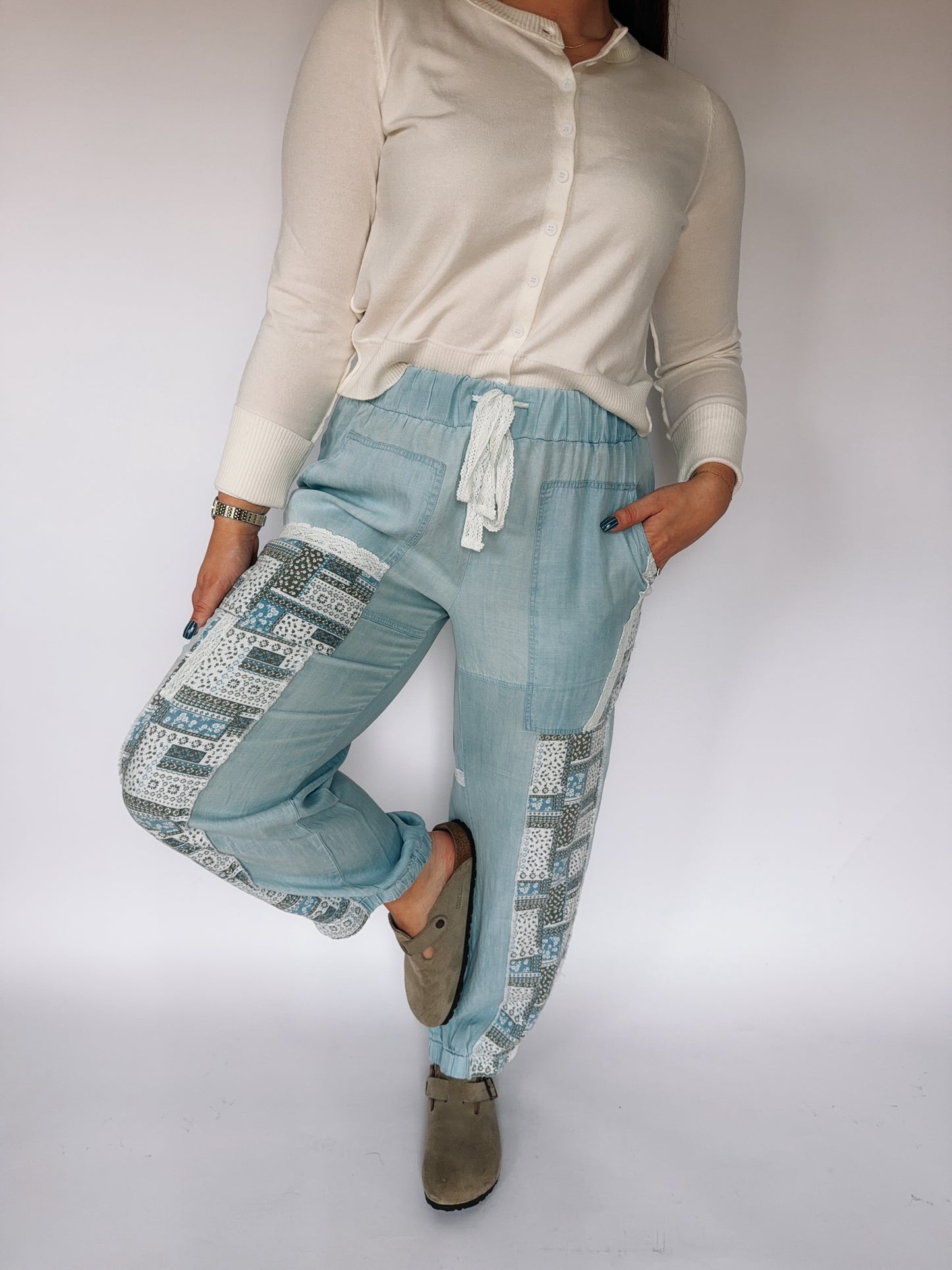 Patchwork Joggers image 3