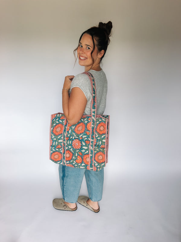 Marigold Quilted Tote