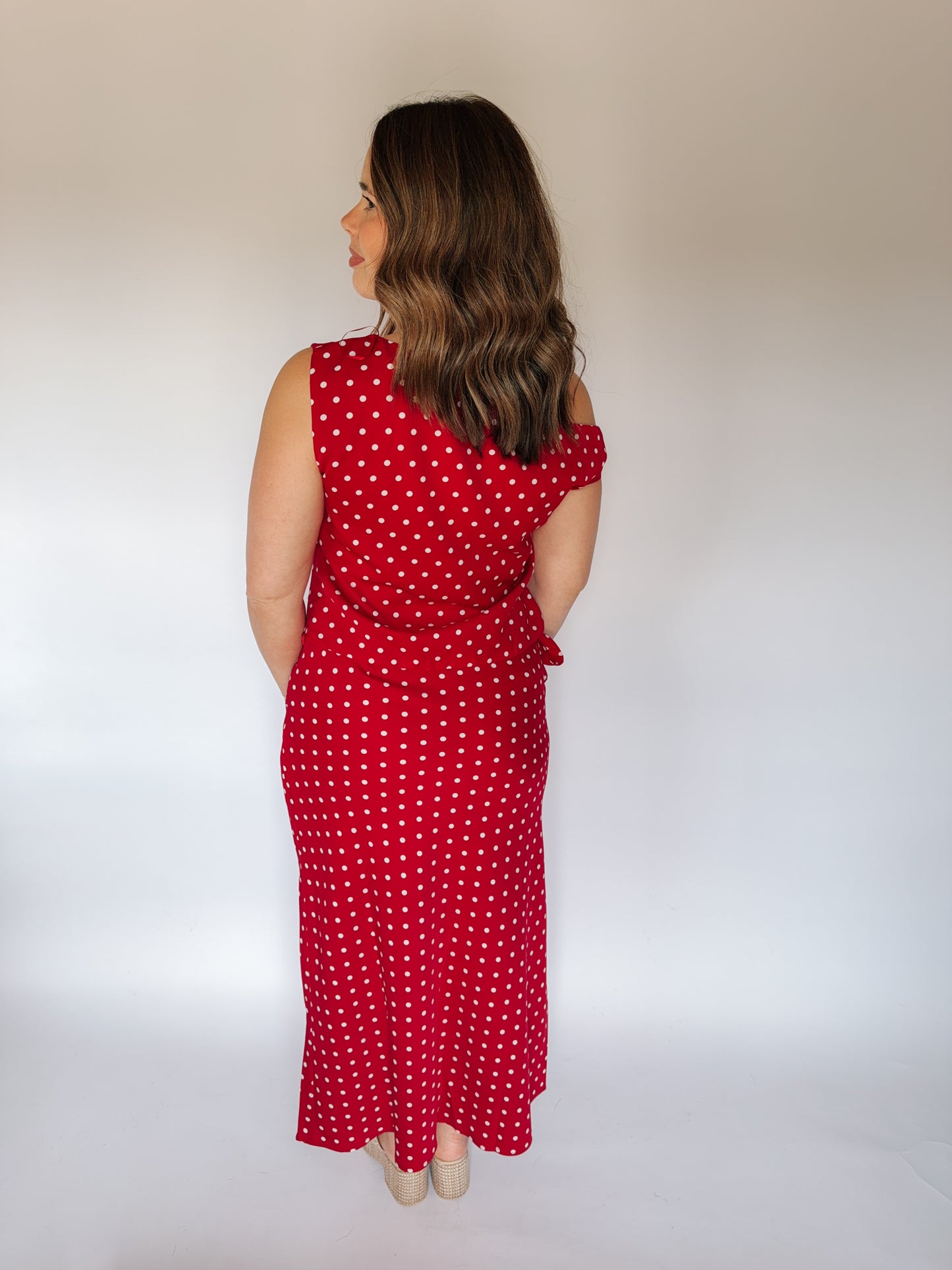 Ruby Polk-a-dot Skirt Set