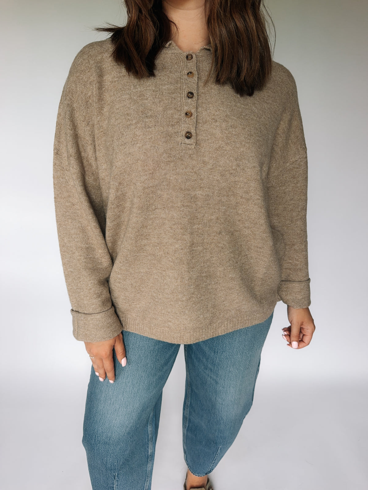 Cozy Henley Sweater