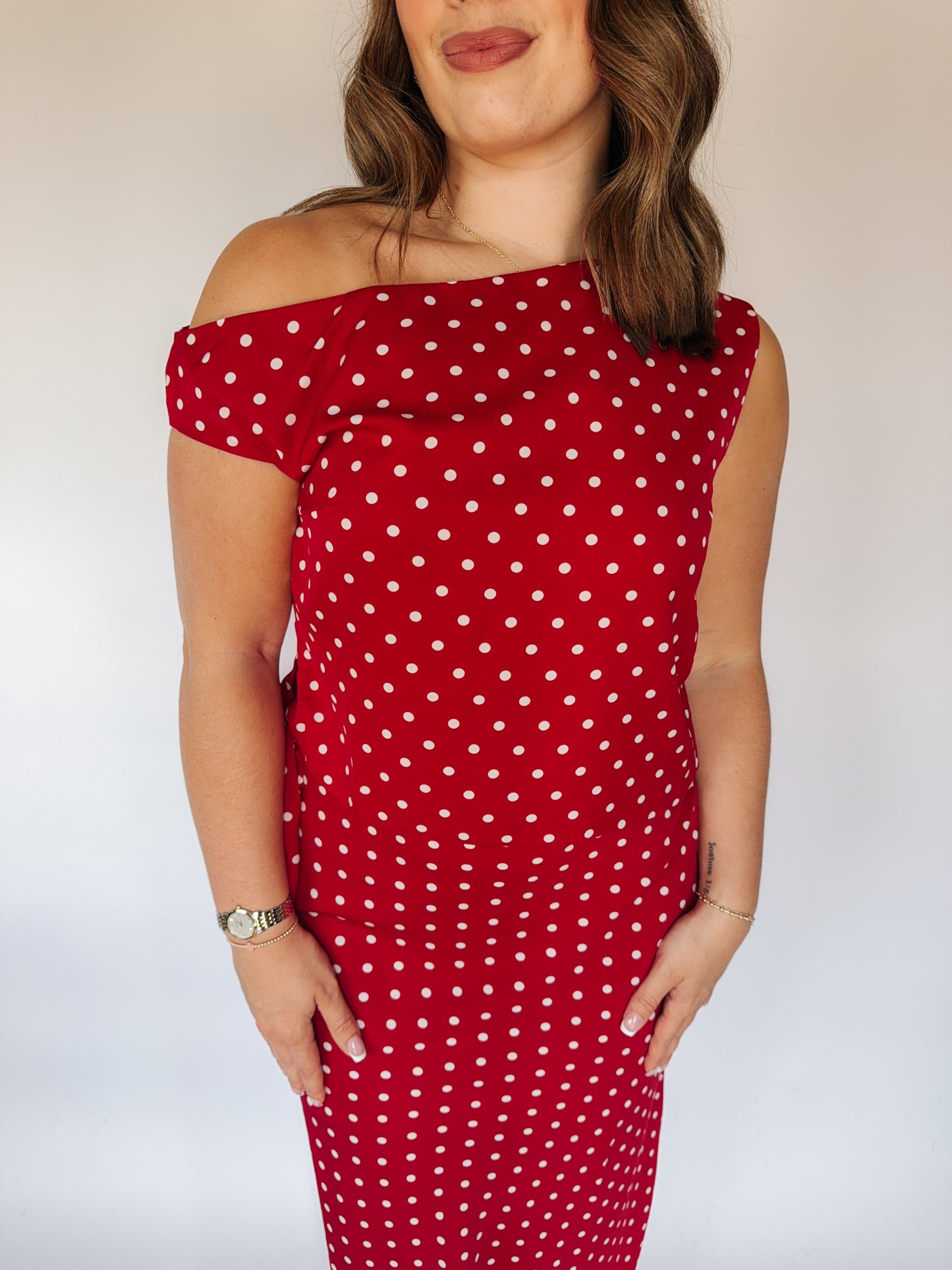 Ruby Polk-a-dot Skirt Set