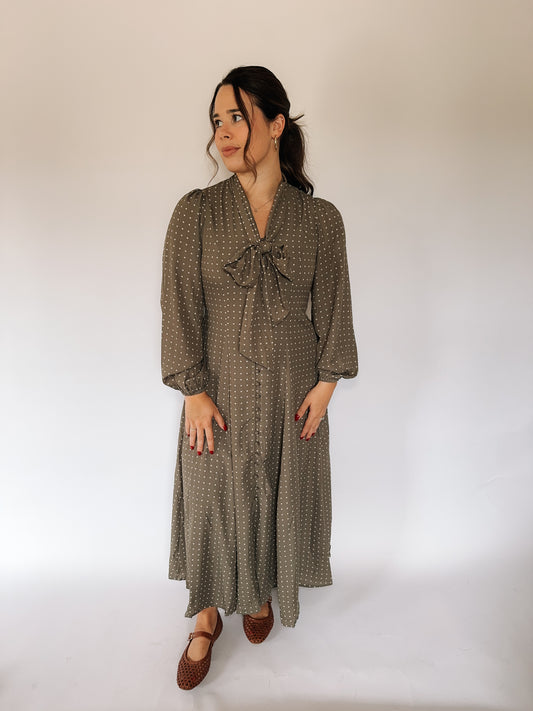 Polka Dot Button Maxi image 0