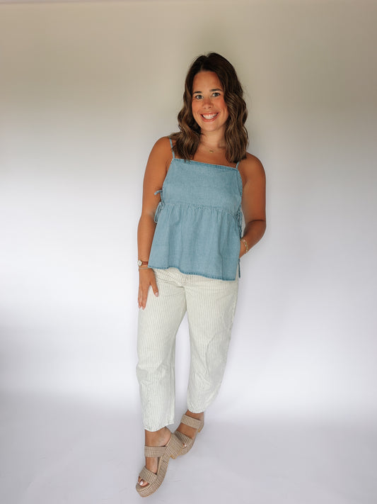 Darci Denim Tank