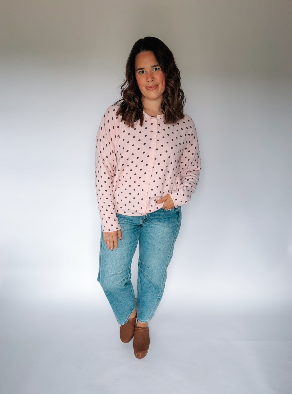 Polk-a-dot Cozy Cardigan