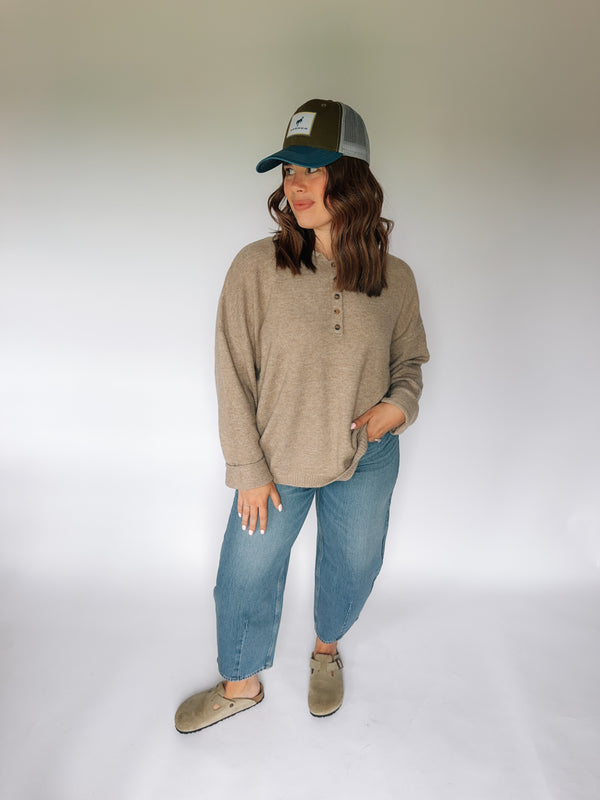 Cozy Henley Sweater