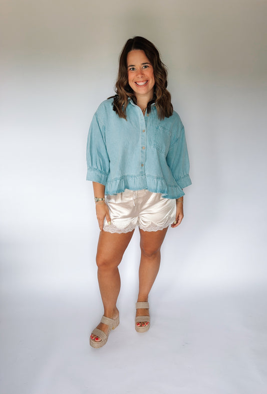Lindsay Denim Top