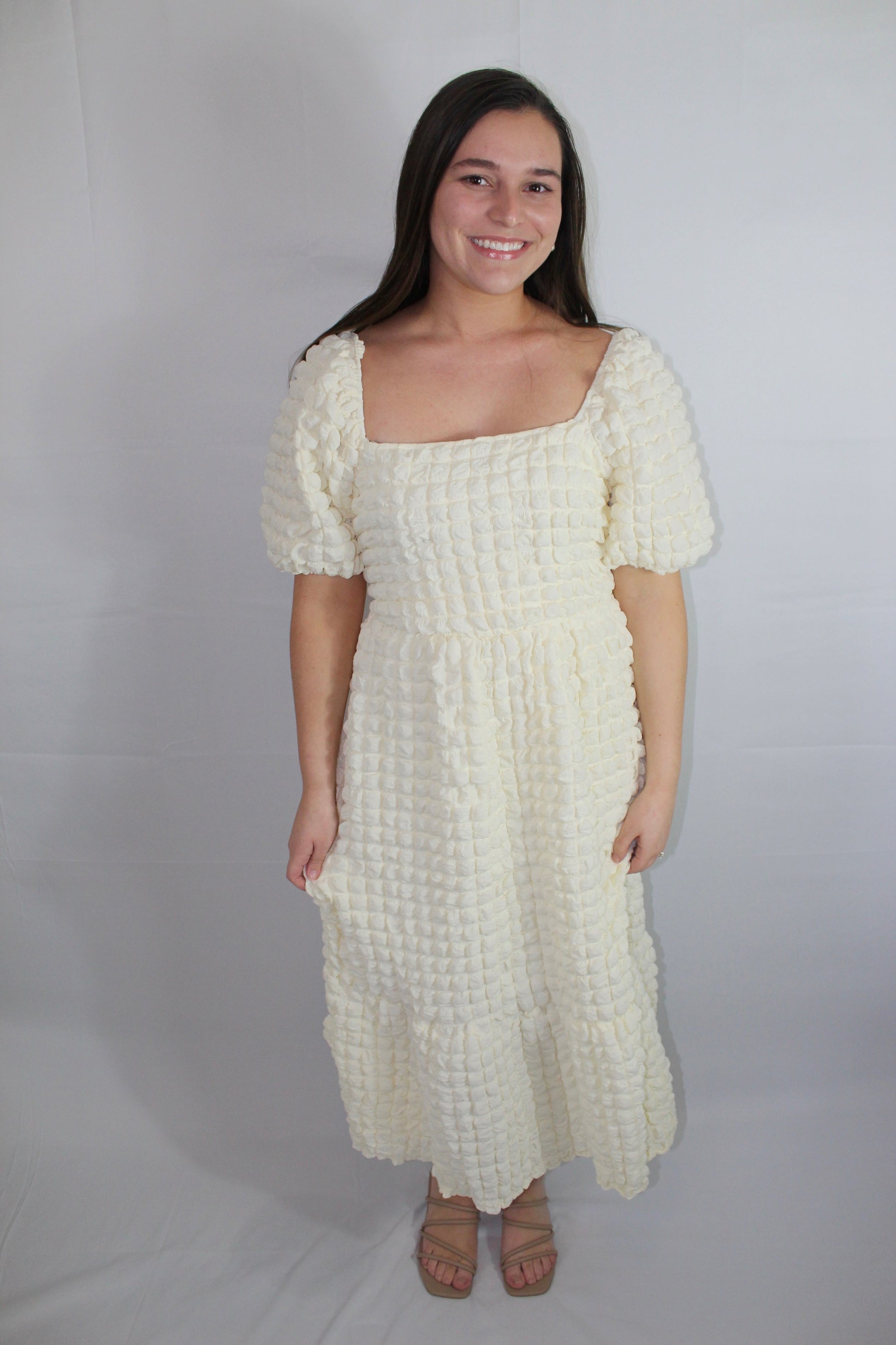 Bubble Texture Midi Dress image 1