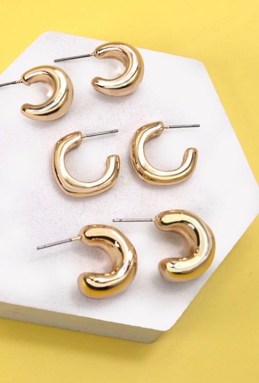 Gold Hoop Trio