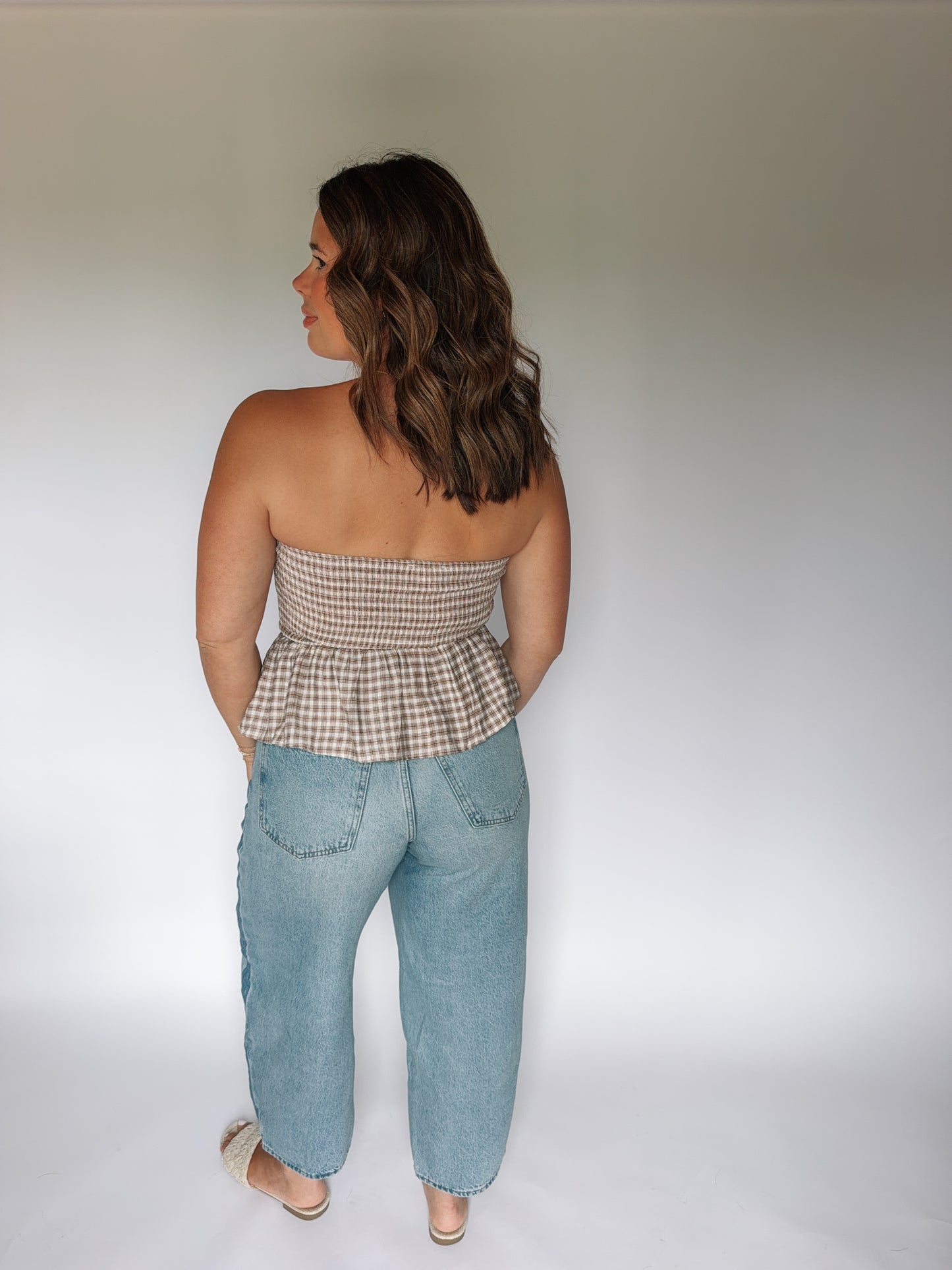 Carmel Swirl Tube Top