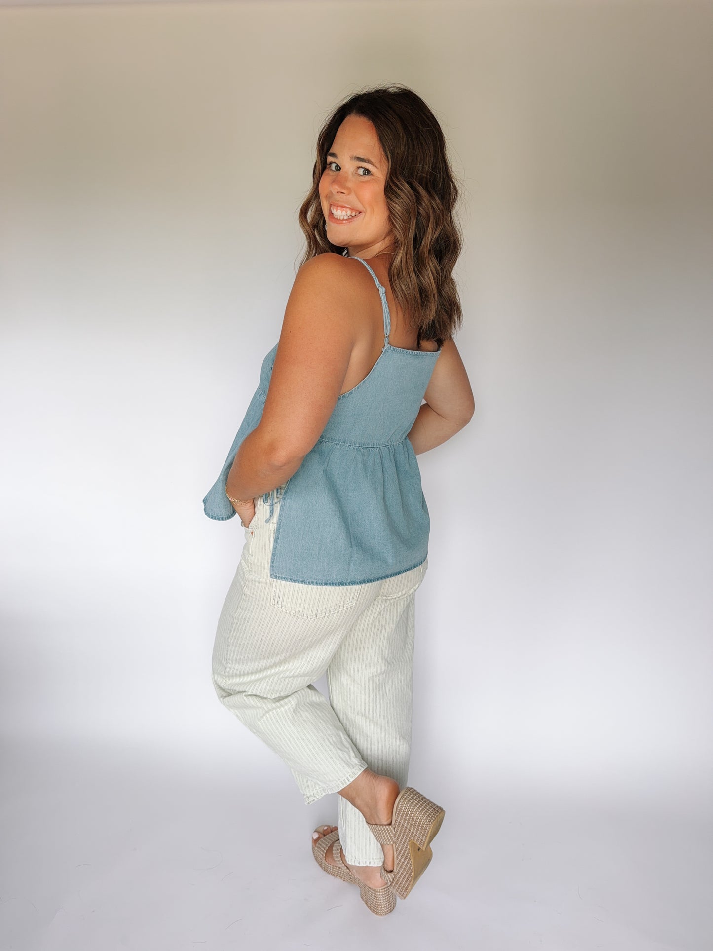 Darci Denim Tank