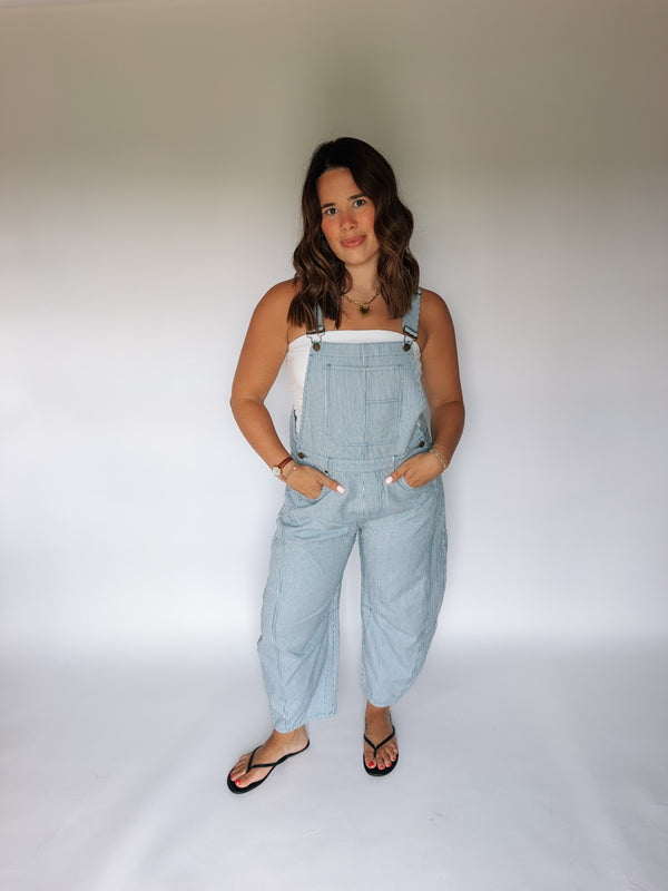 Pinstripe Overalls