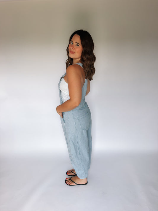 *PRE-ORDER* Pinstripe Overalls