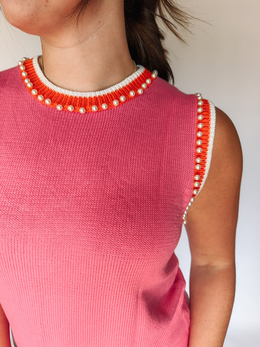Mango Swirl Sweater Tank