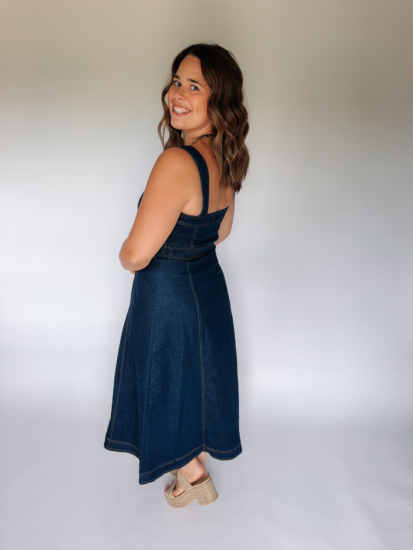 Nantucket Denim Maxi Dress