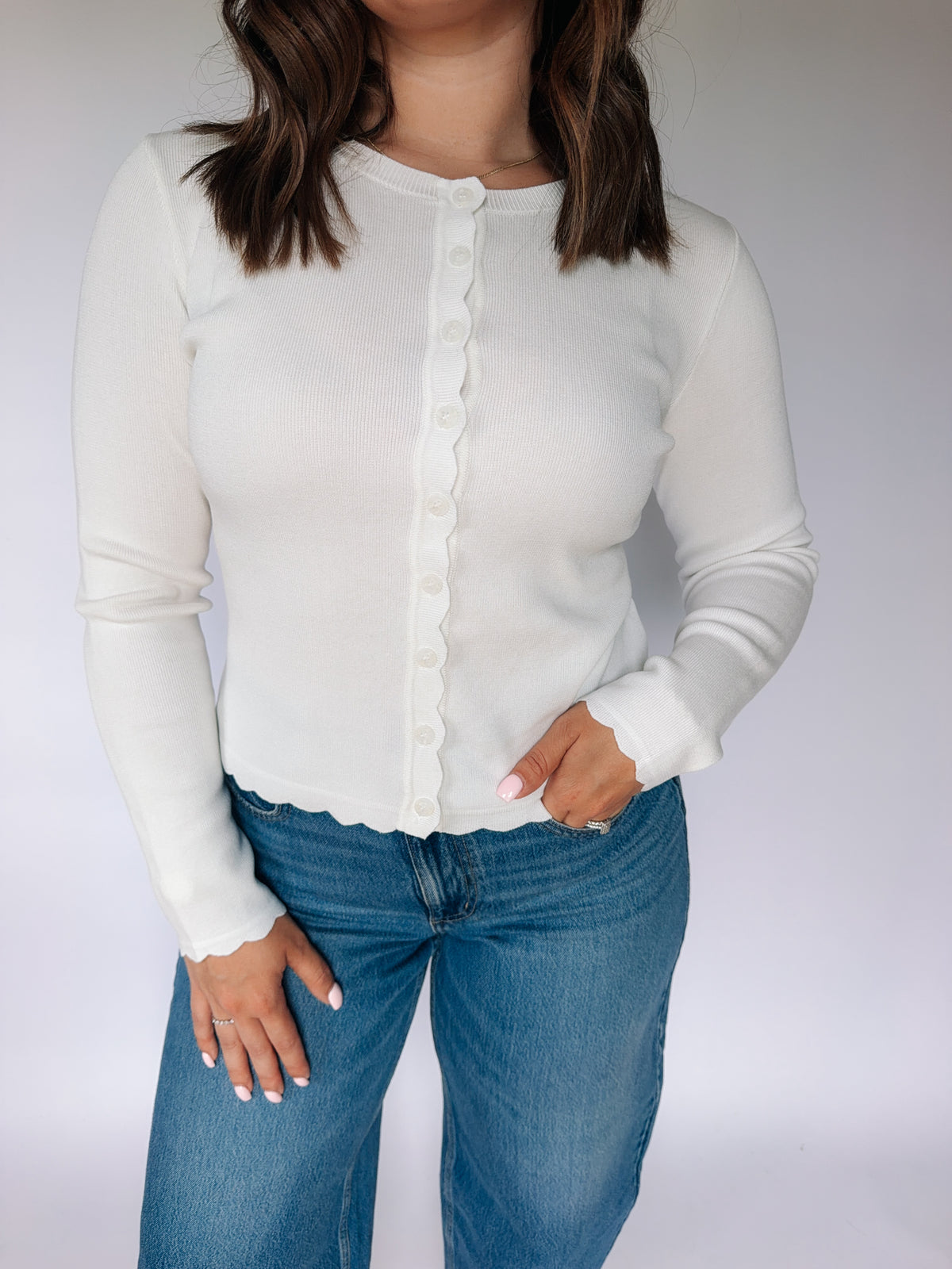 Scallop Long-sleeve