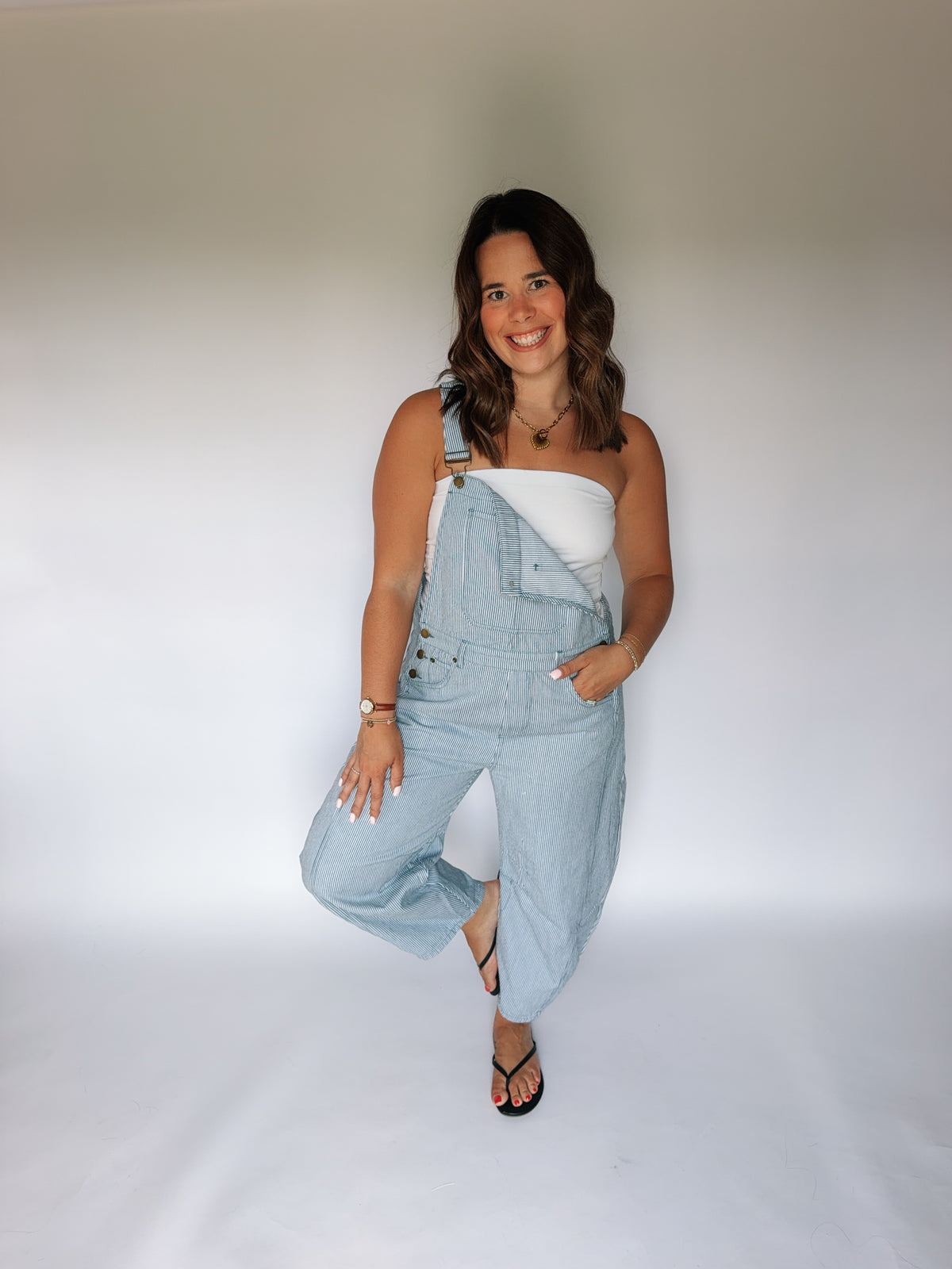 Pinstripe Overalls *Restock*