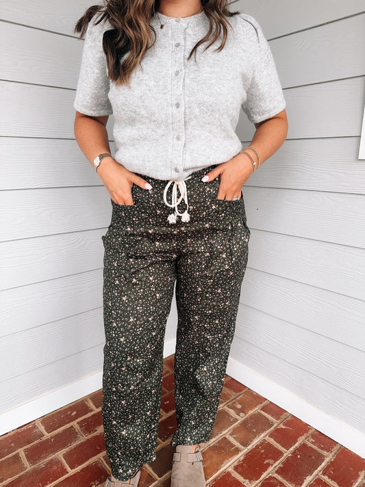 Drawstring Barrel Pants image 0