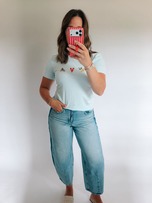 Summer Embroidered Tee