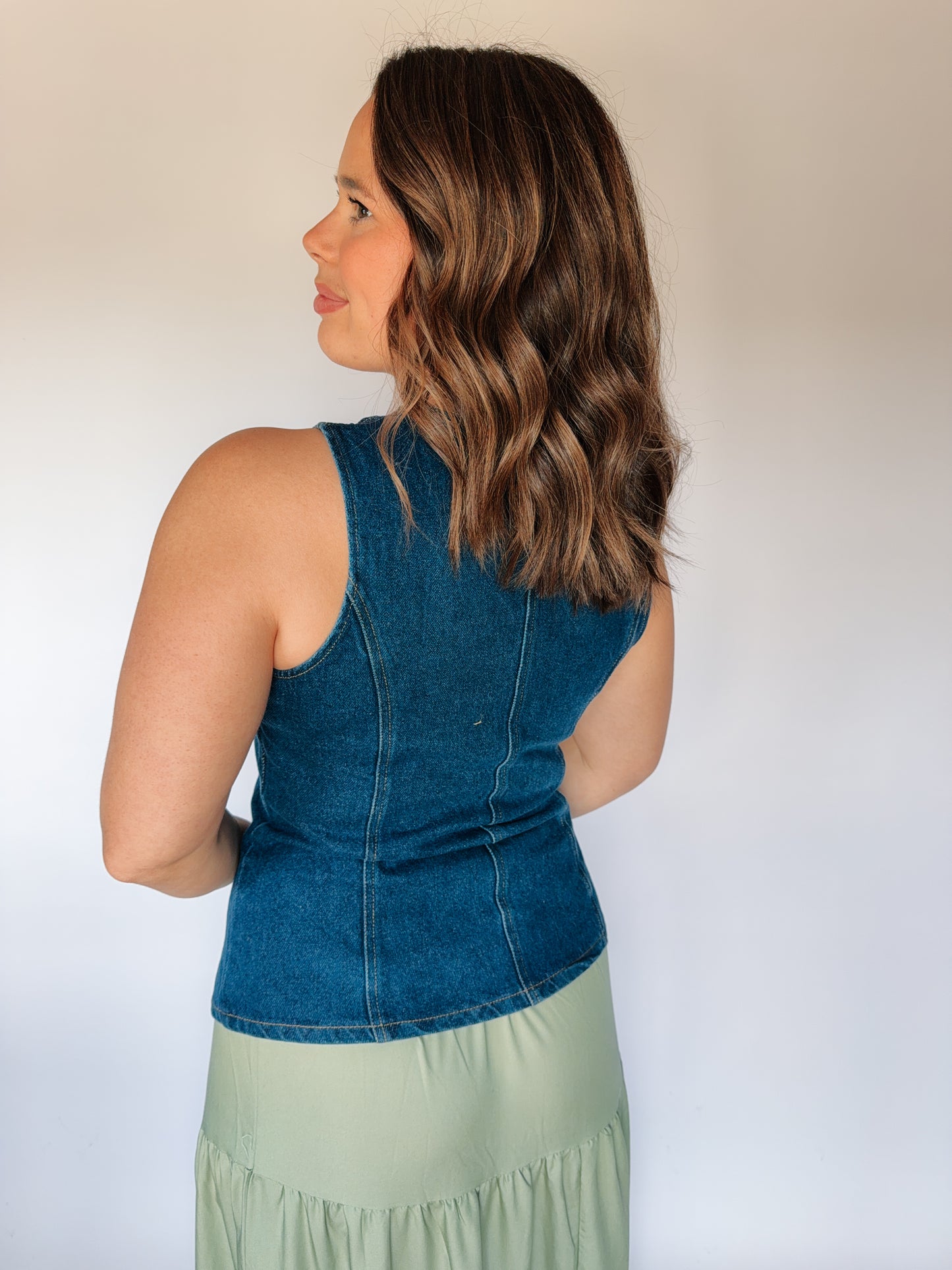Darla Denim Vest