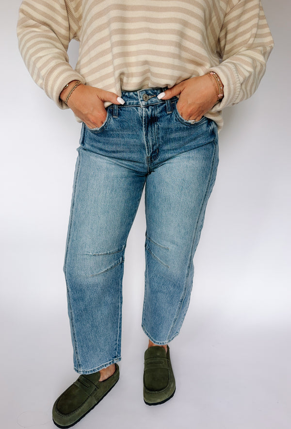 Boho Barrel Jeans