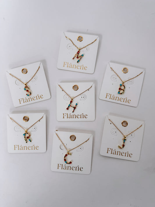 Color Pop Letter Necklace image 0