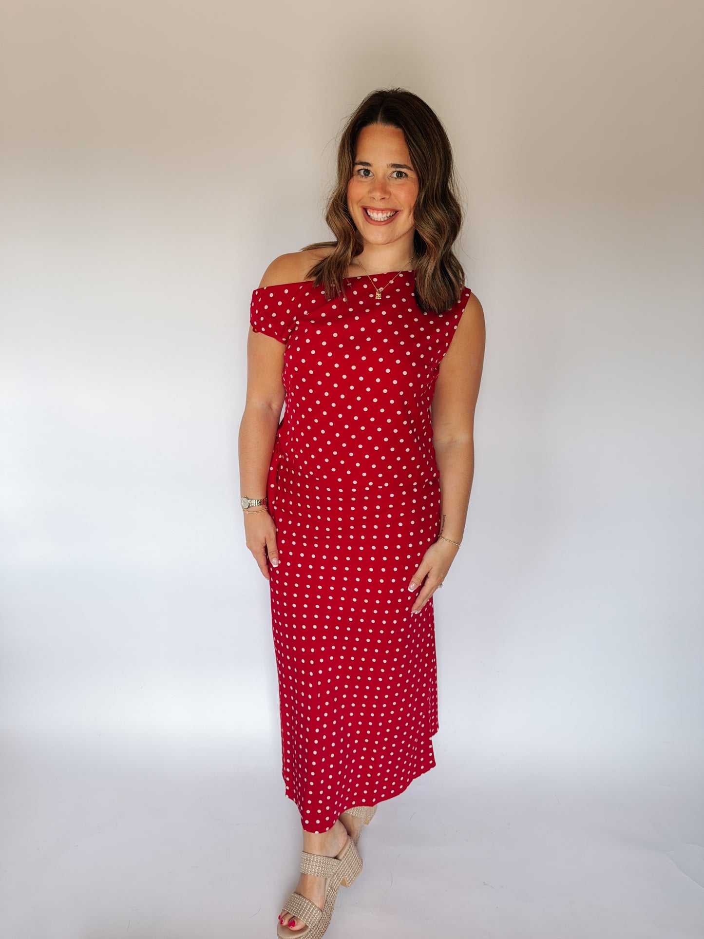 Ruby Polk-a-dot Skirt Set