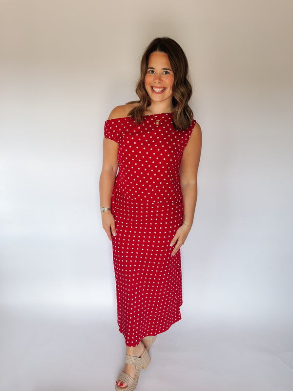 Ruby Polk-a-dot Skirt Set