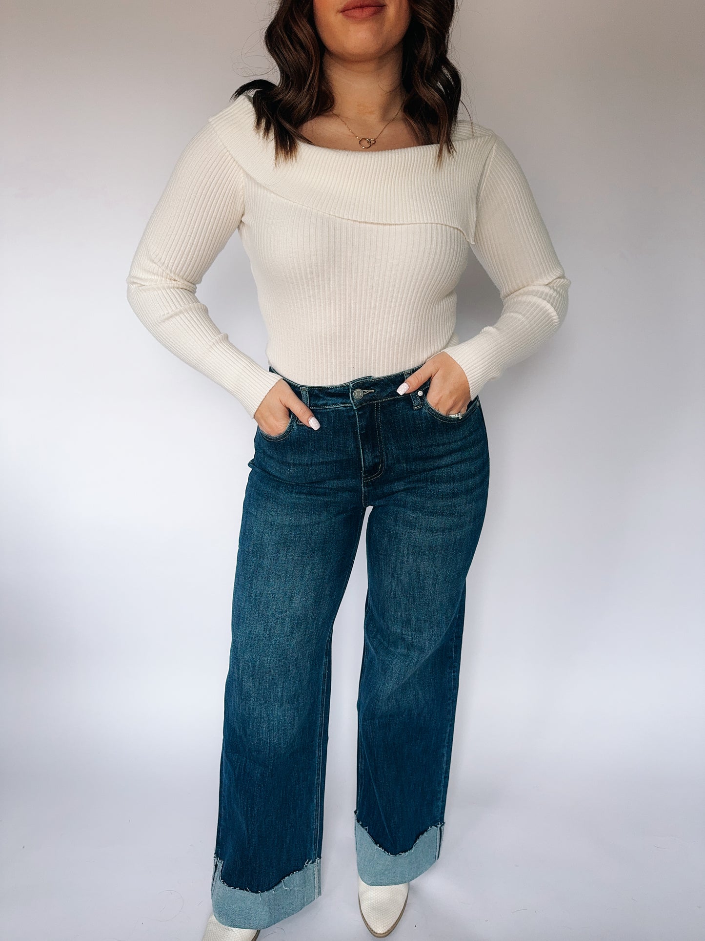Apple Cider Cuffed Jeans image 3