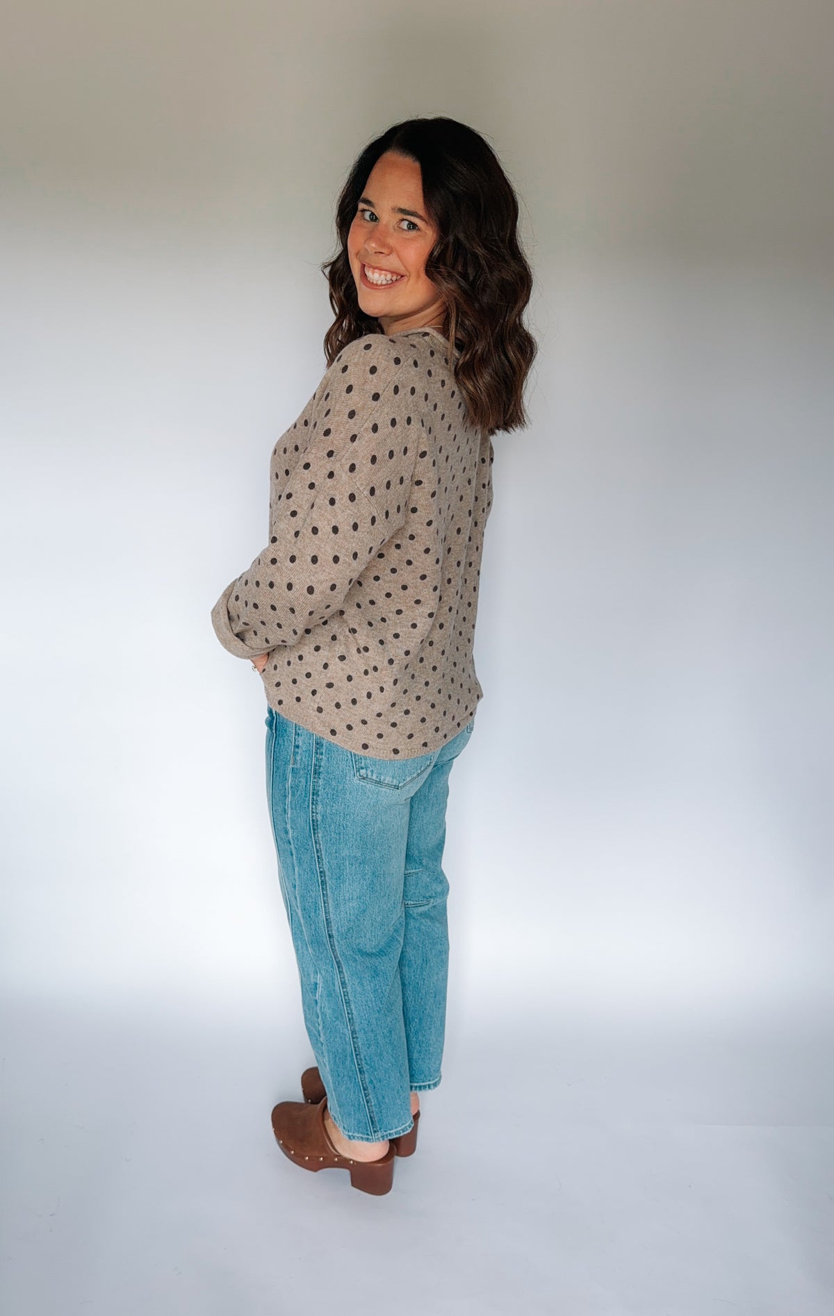 Polk-a-dot Cozy Cardigan