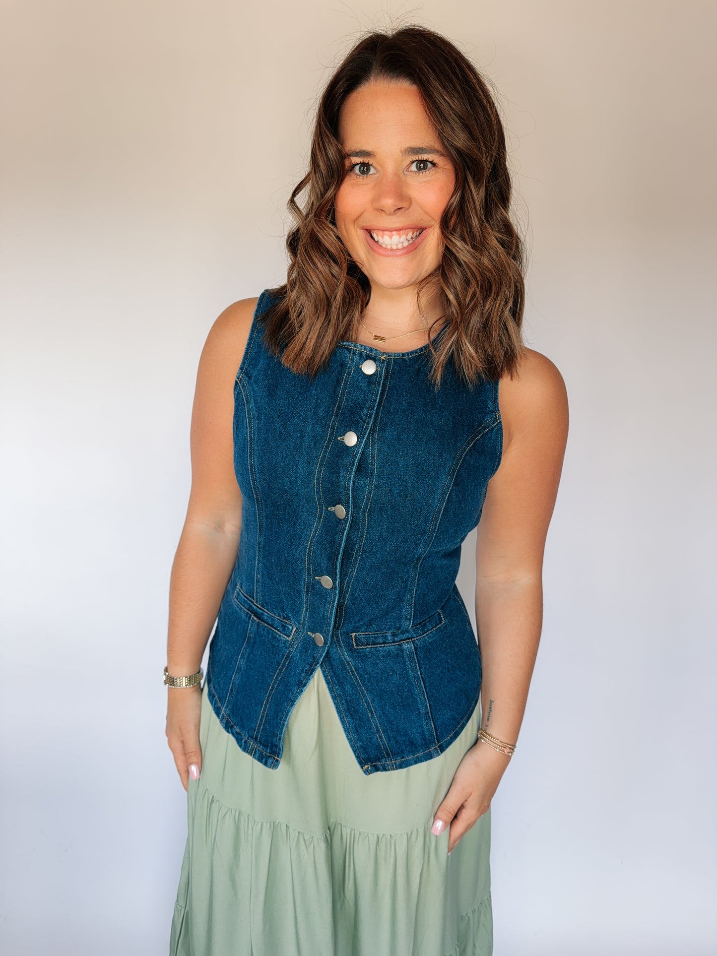 Darla Denim Vest