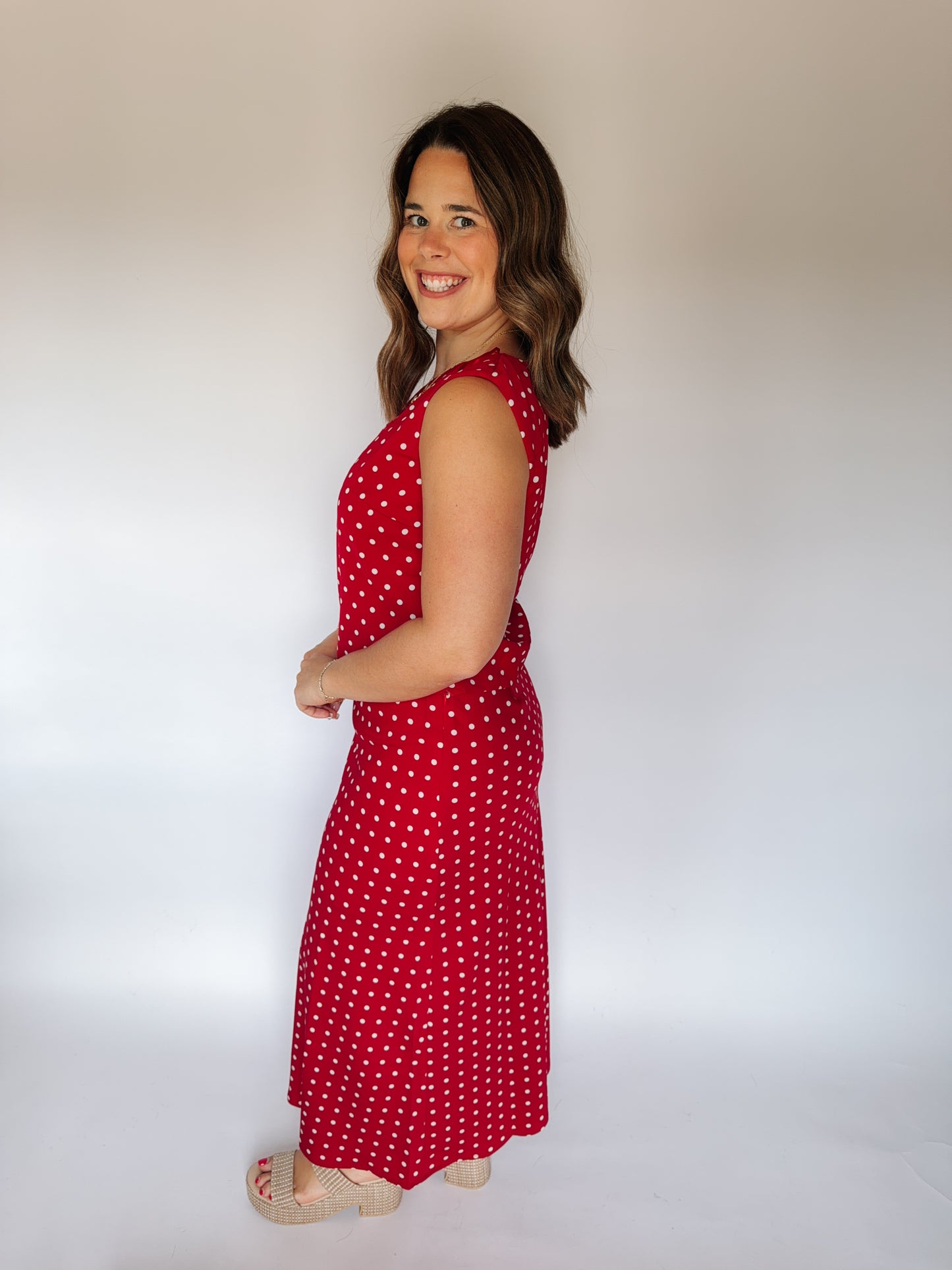 Ruby Polk-a-dot Skirt Set