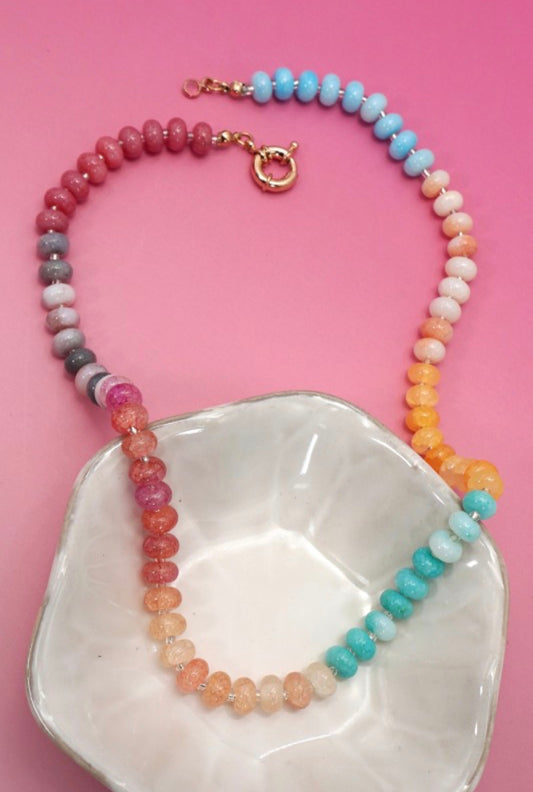 Lavender Beaded Necklace