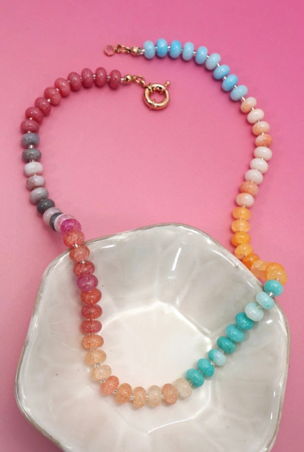 Lavender Beaded Necklace