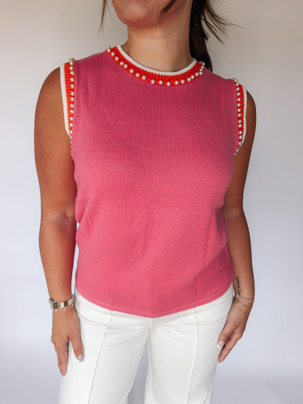 Mango Swirl Sweater Tank