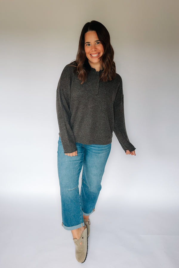 Cozy Henley Sweater