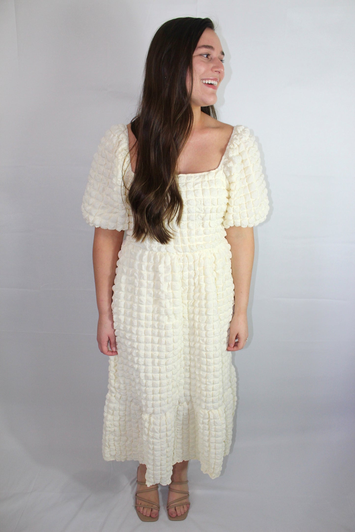 Bubble Texture Midi Dress image 0