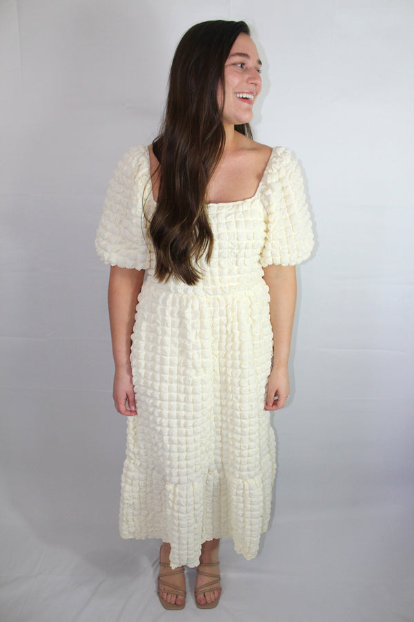 Bubble Texture Midi Dress image 0