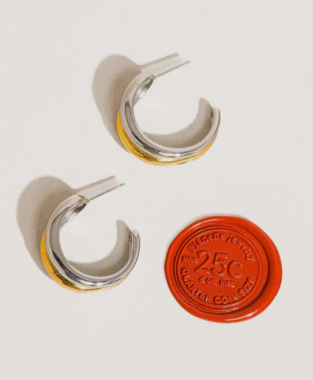 Two-toned Hoops image 1
