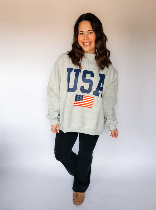 USA Mockneck Reversible Crew image 0