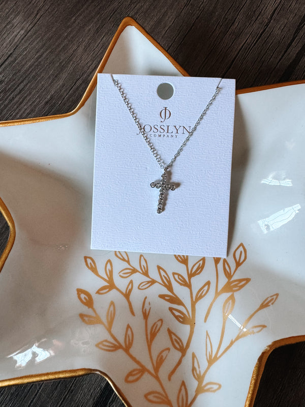 Silver Cross Necklace image 0