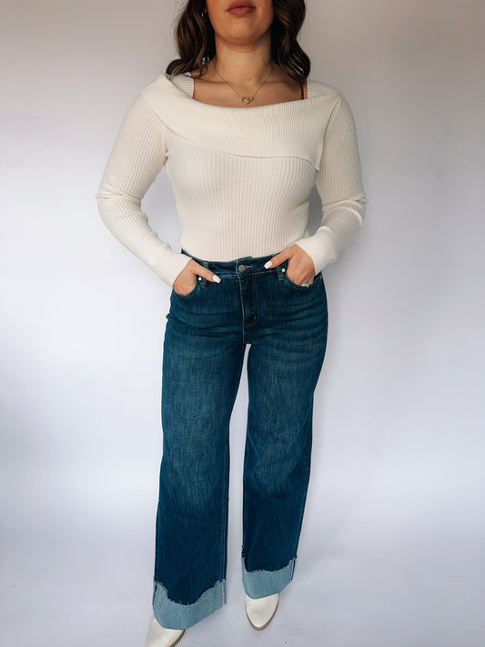 Apple Cider Cuffed Jeans image 0